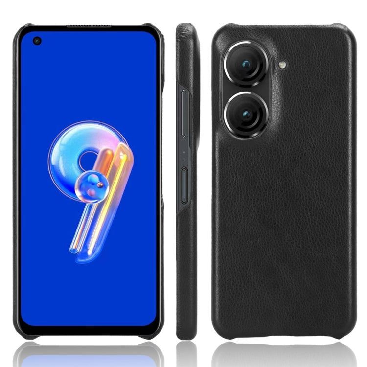 For ASUS Zenfone 9 Litchi Texture Back Cover Phone Case (Black) - ASUS Cases by PMC TechLife | Online Shopping South Africa | PMC TechLife