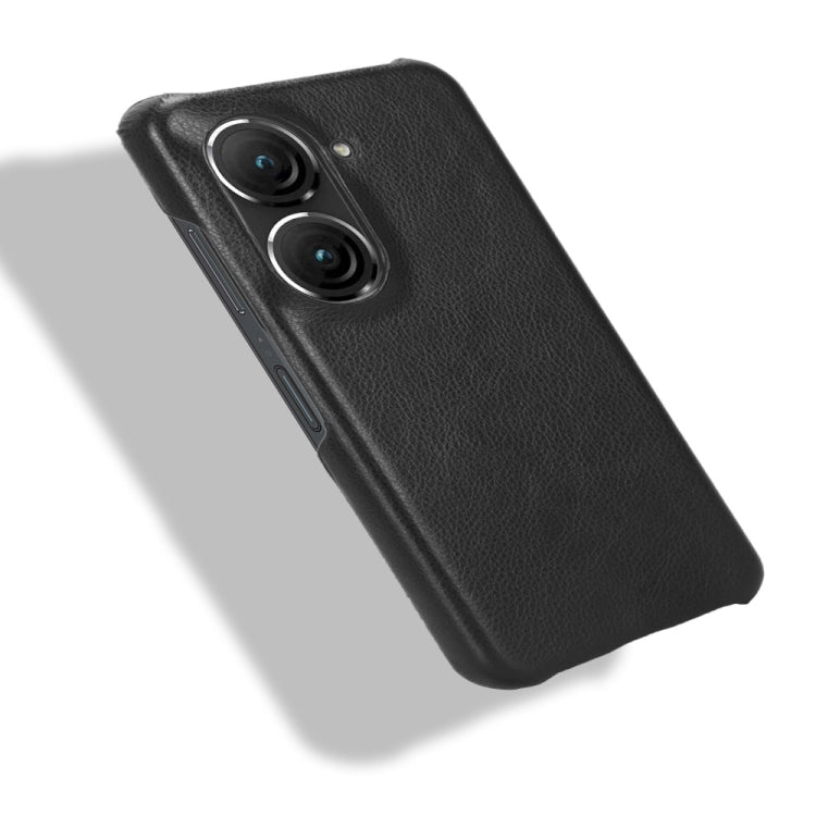 For ASUS Zenfone 9 Litchi Texture Back Cover Phone Case (Black) - ASUS Cases by PMC Jewellery | Online Shopping South Africa | PMC Jewellery