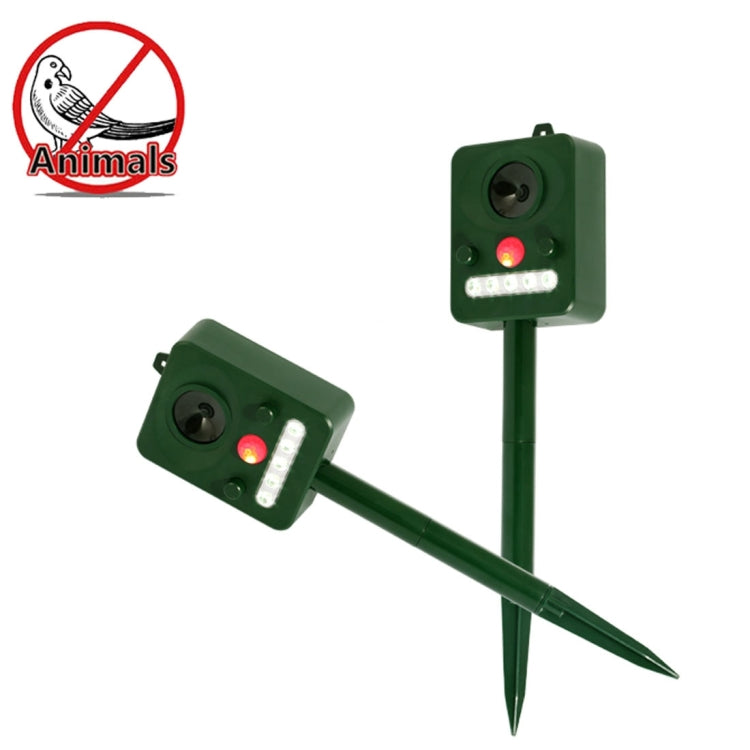 Environmental Friendly White + Red Light Solar-powered LED Ultrasonic Animal Repeller Bird Cat Dog Control Device With 6.5V / 0.1W Solar Panel & PIR Sensor & Light Sensor, Got the CE / ROHS Certification - Outdoor Insect Repellent by PMC TechLife | Online Shopping South Africa | PMC TechLife | Buy Now Pay Later Mobicred