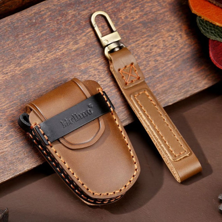 For Cadillac / CT5 / CT6 / XT6 4-button C086 Car Key Leather Protective Case (Brown) - Car Key Cases by PMC TechLife | Online Shopping South Africa | PMC TechLife | Buy Now Pay Later Mobicred