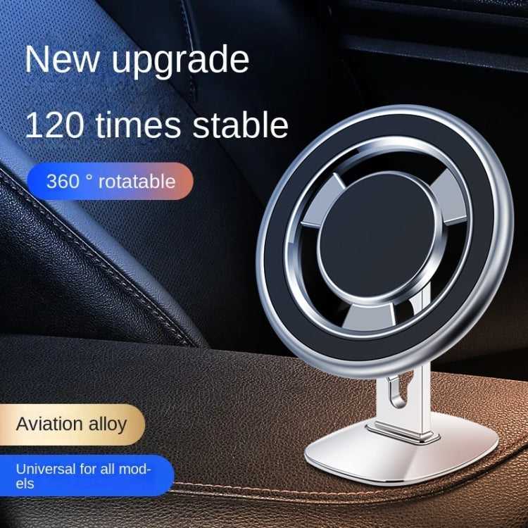 F68 360 Degree Rotating Car Magnetic Mobile Phone Bracket (Silver) - Car Holders by PMC Jewellery | Online Shopping South Africa | PMC Jewellery | Buy Now Pay Later Mobicred