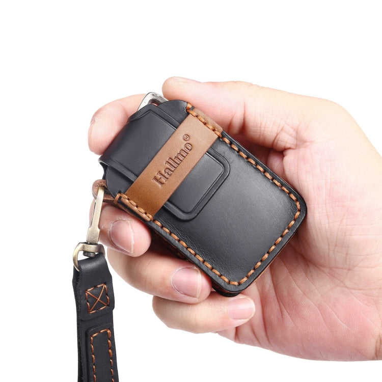 For Lexus 4-button Hallmo Car Cowhide Leather Key Protective Cover Key Case(Black) - free shipping - PMC TechLife - Order now!