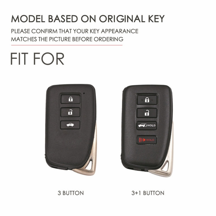 For Lexus 4-button Hallmo Car Cowhide Leather Key Protective Cover Key Case(Brown) - free shipping - PMC TechLife - Order now!