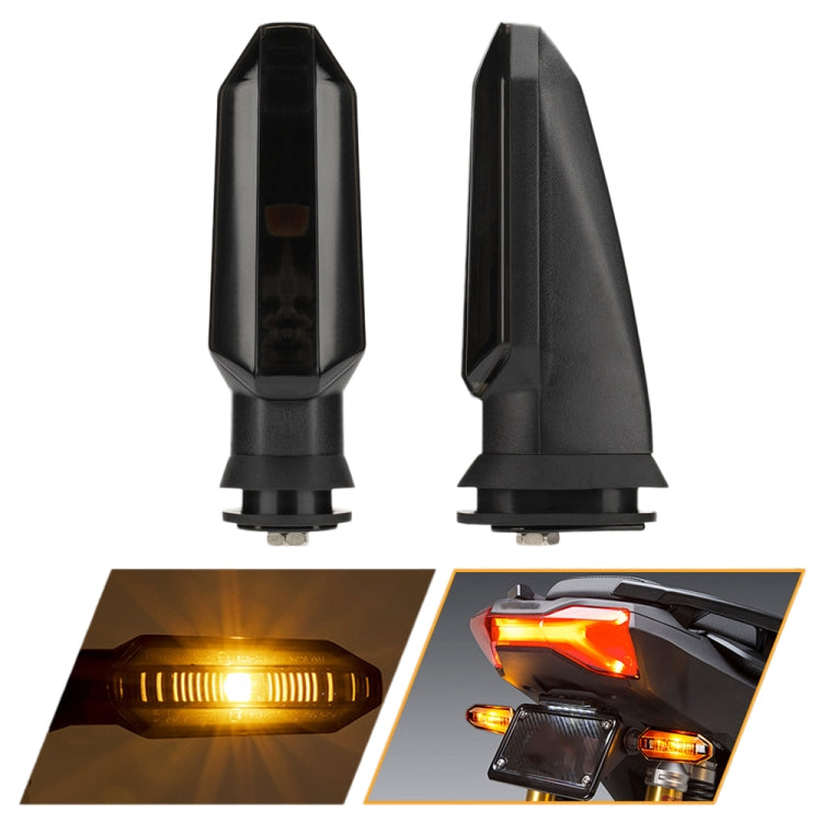 2pcs For Honda RS150 XRE300 CRF300 X-ADV Motorcycles LED Turn Signal Light(Black) - Signal Lights by PMC Jewellery | Online Shopping South Africa | PMC Jewellery