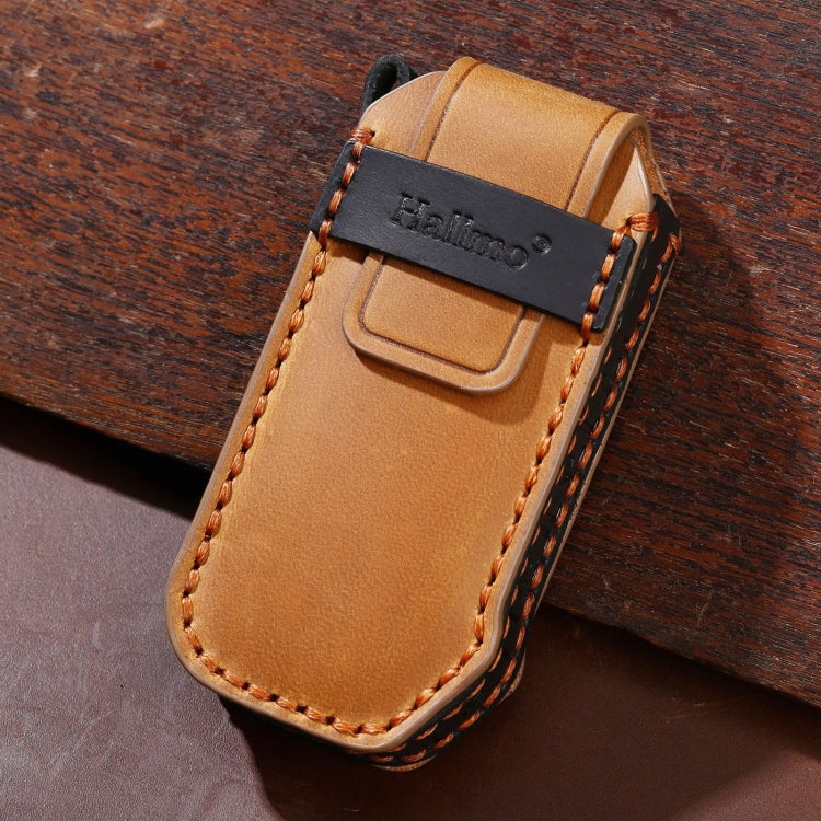 For Kia 3-button Hallmo Car Cowhide Leather Key Protective Cover Key Case(Black) - free shipping - PMC TechLife - Order now!