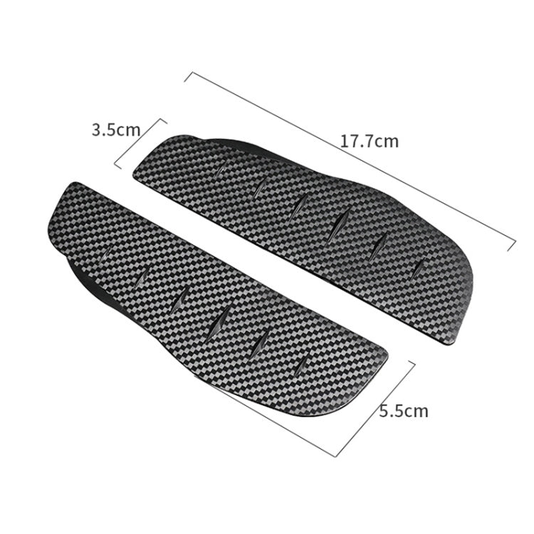 Car Rear View Mirror Rain Eyebrow Cover Catering Mirror PVC Carbon Fiber Pattern Rain Shield - free shipping - PMC TechLife - Order now!