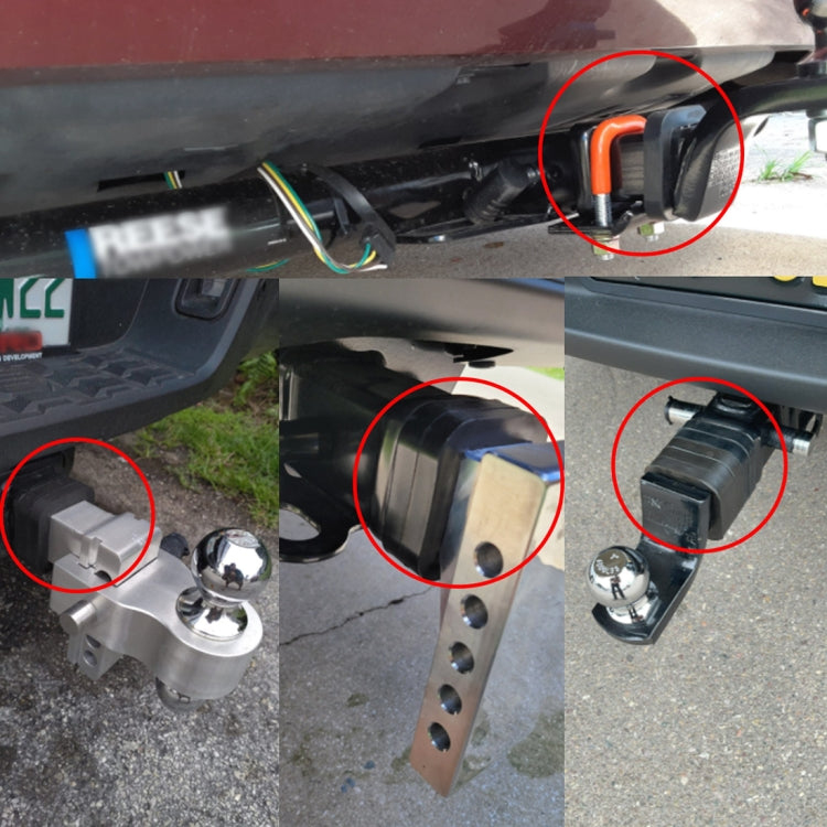 CP-3015 4 in 1 Car 2 inch Trailer Hitch Receiver Silencer Pad - Towing Bars by PMC TechLife | Online Shopping South Africa | PMC TechLife | Buy Now Pay Later Mobicred