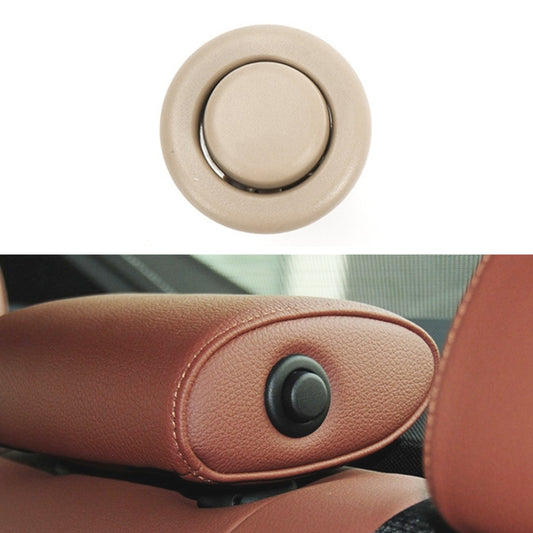 For BMW E90 / F18 Left Driving Car Rear Seat Headrest Switch Button 52207251369-1(Beige) - Car Switches by PMC Jewellery | Online Shopping South Africa | PMC Jewellery