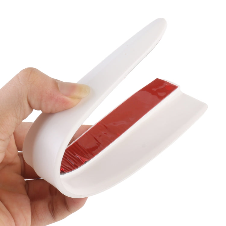 1 Pair Car Solid Color Silicone Bumper Strip, Style: Long (White) - Anti Collision Sticker by PMC TechLife | Online Shopping South Africa | PMC TechLife | Buy Now Pay Later Mobicred