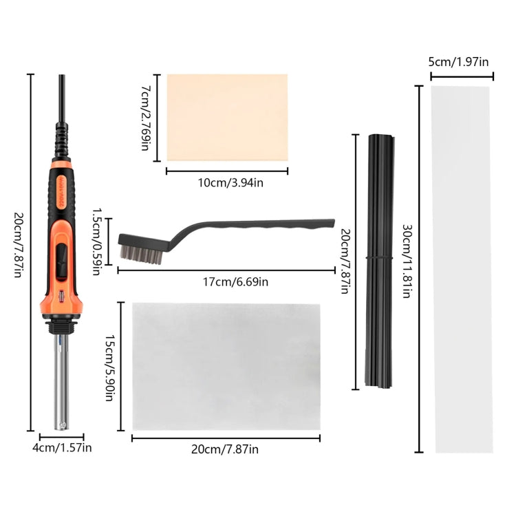 100W Electric Soldering Iron Plastic Welding Machine Car Bumper Repair Plier, AU Plug (Red) - free shipping - PMC TechLife - Order now!