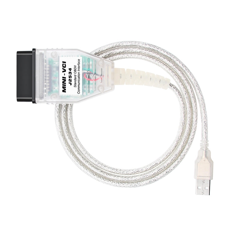 USB to OBD2 16 Pin MINI VCI FT232RL Single Diagnostic Cable for Toyota TIS Techstream - Cables & Connectors by PMC TechLife | Online Shopping South Africa | PMC TechLife | Buy Now Pay Later Mobicred