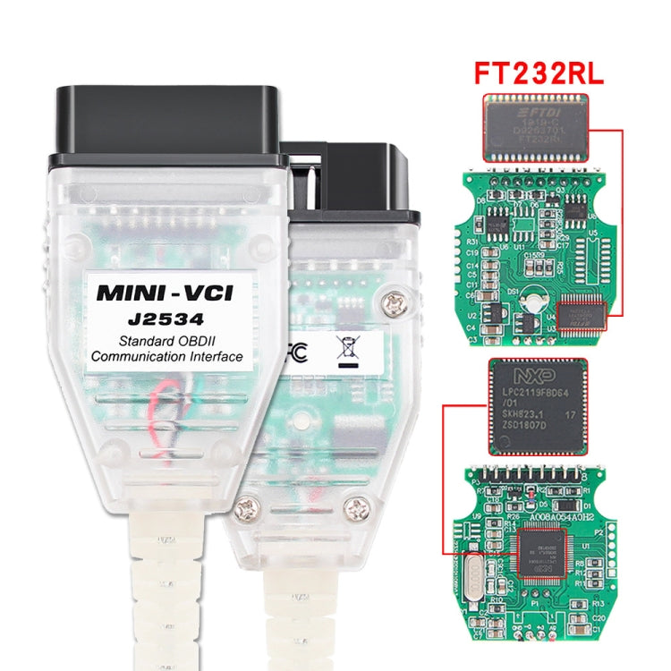 USB to OBD2 16 Pin MINI VCI FT232RL Single Diagnostic Cable for Toyota TIS Techstream - Cables & Connectors by PMC TechLife | Online Shopping South Africa | PMC TechLife | Buy Now Pay Later Mobicred