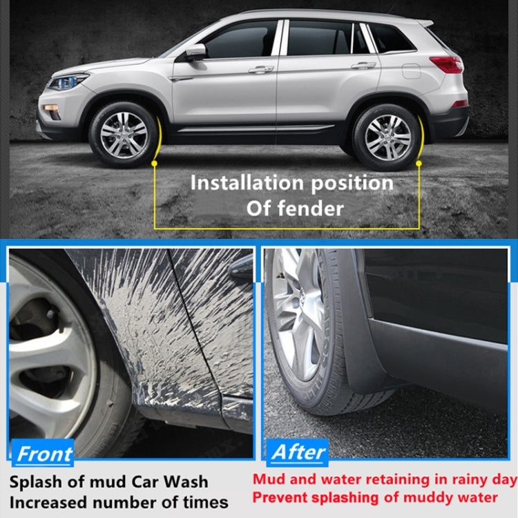 For Volkswagen Tiguan 2005-2016 4pcs/Set Car Auto Soft Plastic Splash Flaps Fender Guard - Mudguards by PMC Jewellery | Online Shopping South Africa | PMC Jewellery