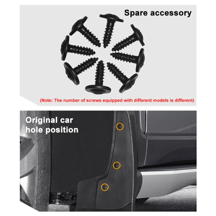 For Jaguar XF 2009-2015 4pcs/Set Car Auto Soft Plastic Splash Flaps Fender Guard - Mudguards by PMC TechLife | Online Shopping South Africa | PMC TechLife | Buy Now Pay Later Mobicred