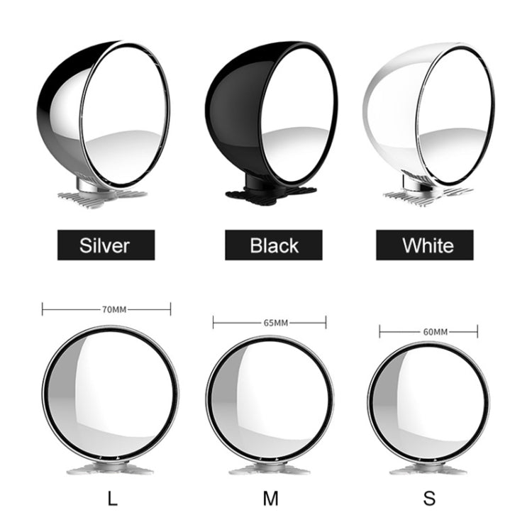 3R-043 Auxiliary Rear View Mirror Car Adjustable Blind Spot Mirror Wide Angle Auxiliary  Side Mirror, Diameter: 60mm (Silver) - free shipping - PMC TechLife - Order now!