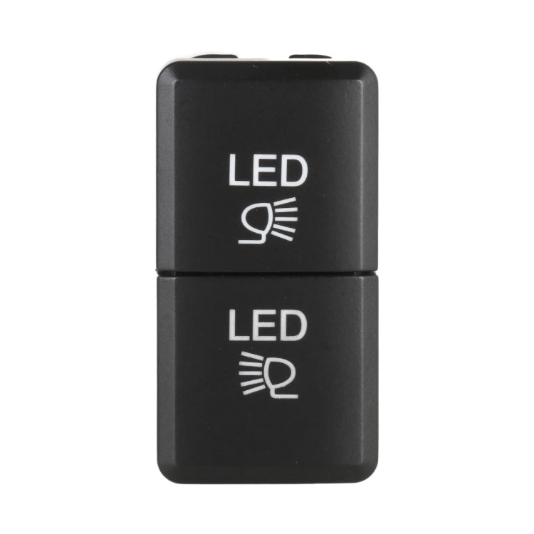 TS-201 For Toyota Car Blue-green Light Large Fog Light Dual Control Switch with Lock - Car Switches by PMC TechLife | Online Shopping South Africa | PMC TechLife