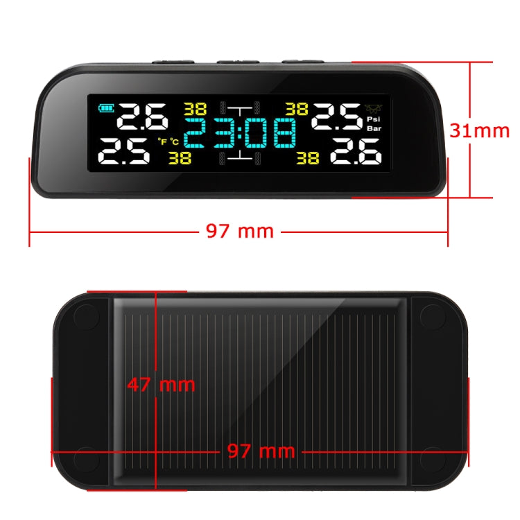 TY17 Car External High Precision Solar Charging Tire Pressure Monitoring System TPMS - Tire Pressure Gauges by PMC Jewellery | Online Shopping South Africa | PMC Jewellery | Buy Now Pay Later Mobicred