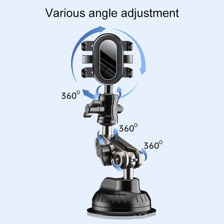 Car Universal Overhead Camera Suction Cup Phone Holder, Short Style with Bluetooth Remote Control - Car Holders by PMC Jewellery | Online Shopping South Africa | PMC Jewellery | Buy Now Pay Later Mobicred