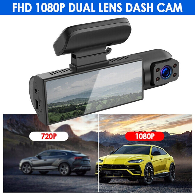 3.16 inch 1080P HD Night Vision Front and Inside Dual Lenses Driving Recorder - Car DVRs by PMC Jewellery | Online Shopping South Africa | PMC Jewellery | Buy Now Pay Later Mobicred