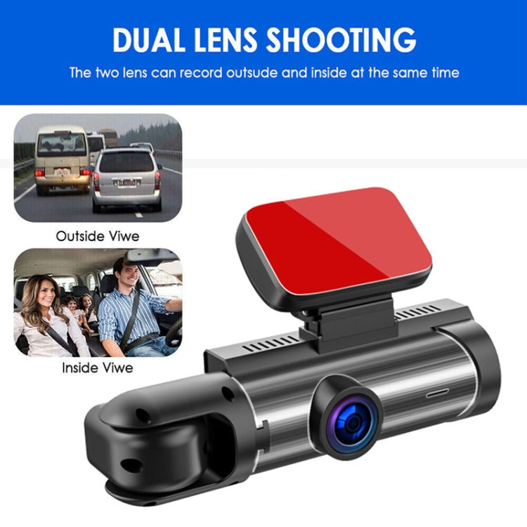 3.16 inch 1080P HD Night Vision Front and Inside Dual Lenses Driving Recorder - Car DVRs by PMC Jewellery | Online Shopping South Africa | PMC Jewellery | Buy Now Pay Later Mobicred