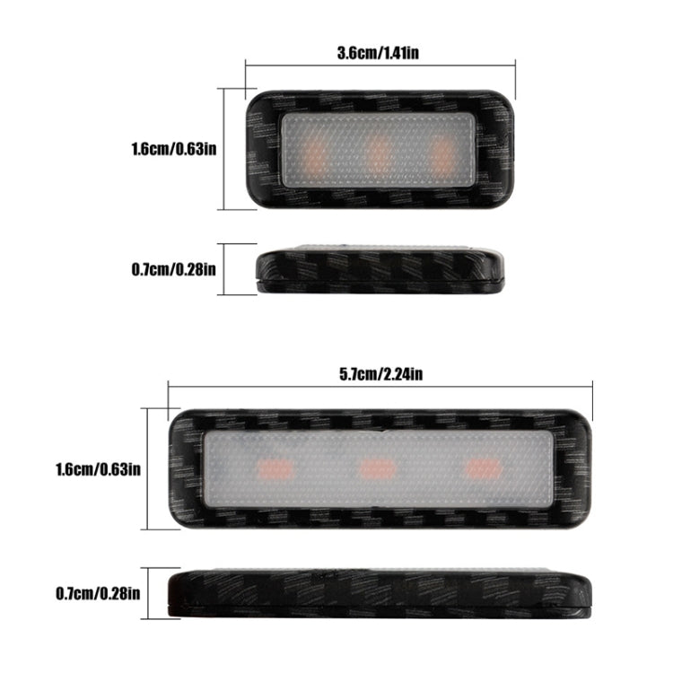 Car 4 in 1 LED Ambient Light Door Decorative Light (Yellow Light) - Door Lights by PMC TechLife | Online Shopping South Africa | PMC TechLife | Buy Now Pay Later Mobicred