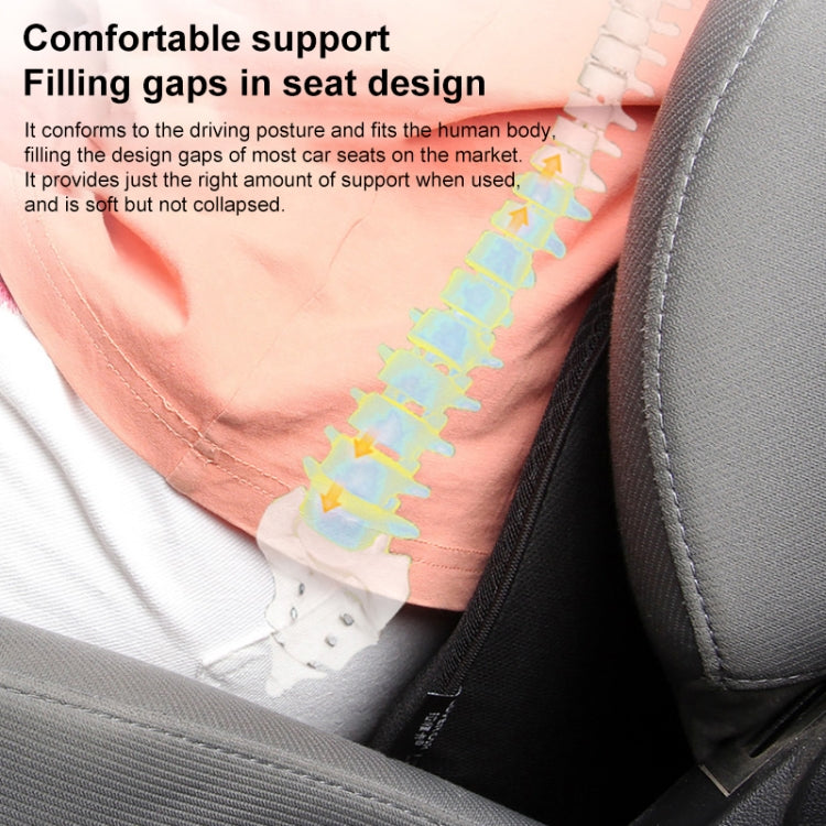 Car mini Seat Cushion Breathable Lumbar Seat Mat (Brown) - Seat Accessories by PMC TechLife | Online Shopping South Africa | PMC TechLife | Buy Now Pay Later Mobicred