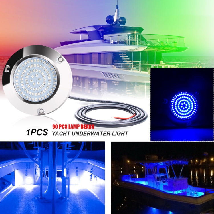 Ship / Yacht 10-30V 90LEDs Waterproof Stainless Steel Underwater Light (White Light) - Marine Accessories & Parts by PMC TechLife | Online Shopping South Africa | PMC TechLife | Buy Now Pay Later Mobicred