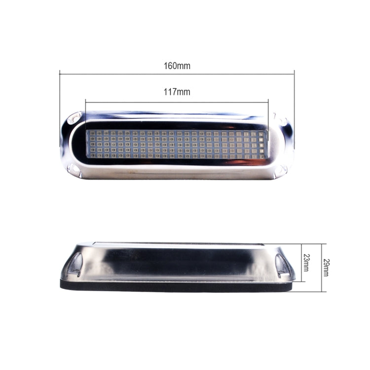 Ship / Yacht 10-30V 120LEDs Waterproof Stainless Steel Underwater Light (Blue Light) - Marine Accessories & Parts by PMC Jewellery | Online Shopping South Africa | PMC Jewellery | Buy Now Pay Later Mobicred