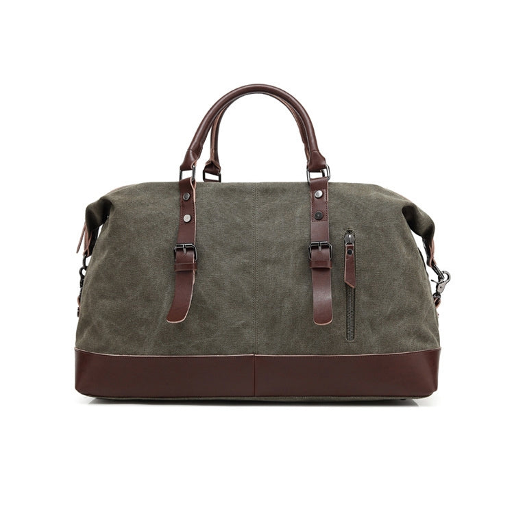 AUGUR 2012 Portable Casual Canvas Travel Handbag Baggage Shoulder Crossby Bag(Army Green) - Handbags by AUGUR | Online Shopping South Africa | PMC Jewellery | Buy Now Pay Later Mobicred