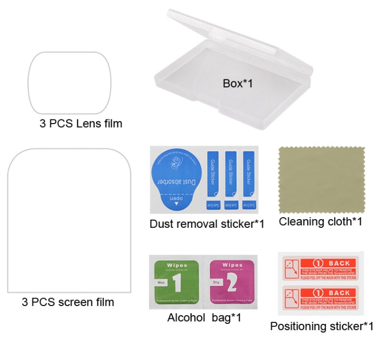 6 PCS HD Lens Protector + Screen Film for DJI OSMO Pocket Gimbal - Protective Film & Stickers by PMC TechLife | Online Shopping South Africa | PMC TechLife | Buy Now Pay Later Mobicred
