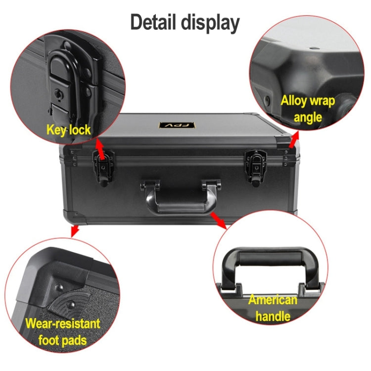 For DJI FPV Waterproof Explosion-proof Suitcase Portable Storage Box Case Travel Carrying Bag, No Disassembly Propeller - Case & Bags by PMC TechLife | Online Shopping South Africa | PMC TechLife | Buy Now Pay Later Mobicred