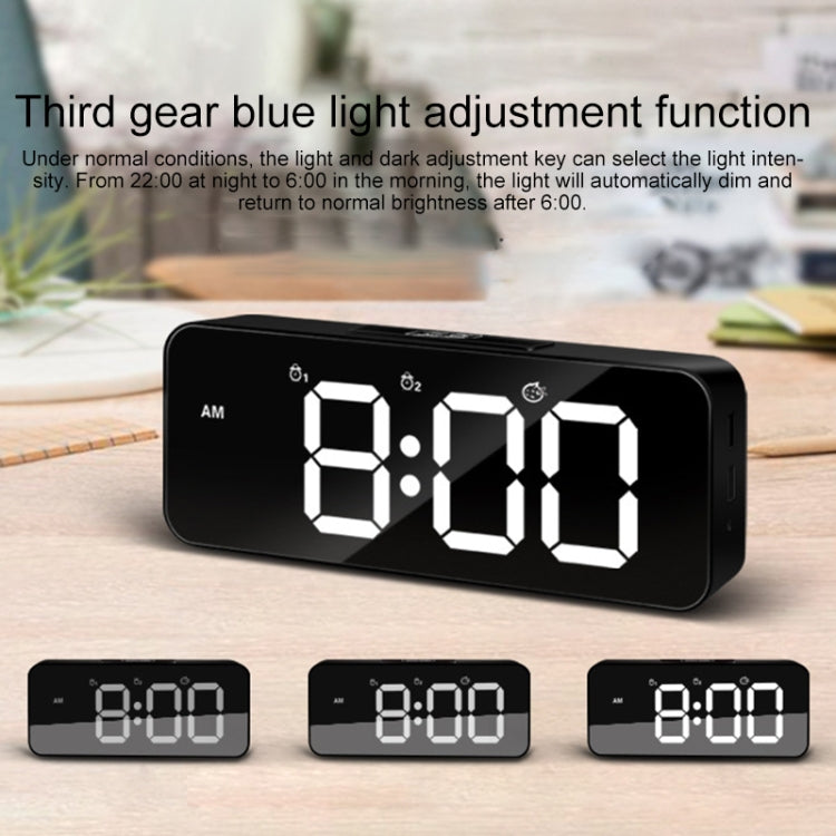 XM905 Multifunctional Voice-activated Alarm Clock LED Electronic Wall Clock (Black) - Wall Clock by PMc TechLife | Online Shopping South Africa | PMc TechLife | Buy Now Pay Later Mobicred