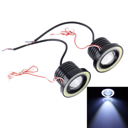 3.0 inch DC 12V 10W 900LM 6500K Car Angel Eyes Fog Lamp Foglight(White Light + White Light) - Fog / Driving Lights by PMC Jewellery | Online Shopping South Africa | PMC Jewellery | Buy Now Pay Later Mobicred