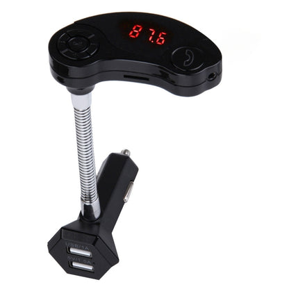 GT86 Dual USB Charger Car Bluetooth FM Transmitter Kit, Support LCD Display / TF Card Music Play / Hands-free(Black) - Bluetooth Car Kits by PMC Jewellery | Online Shopping South Africa | PMC Jewellery | Buy Now Pay Later Mobicred