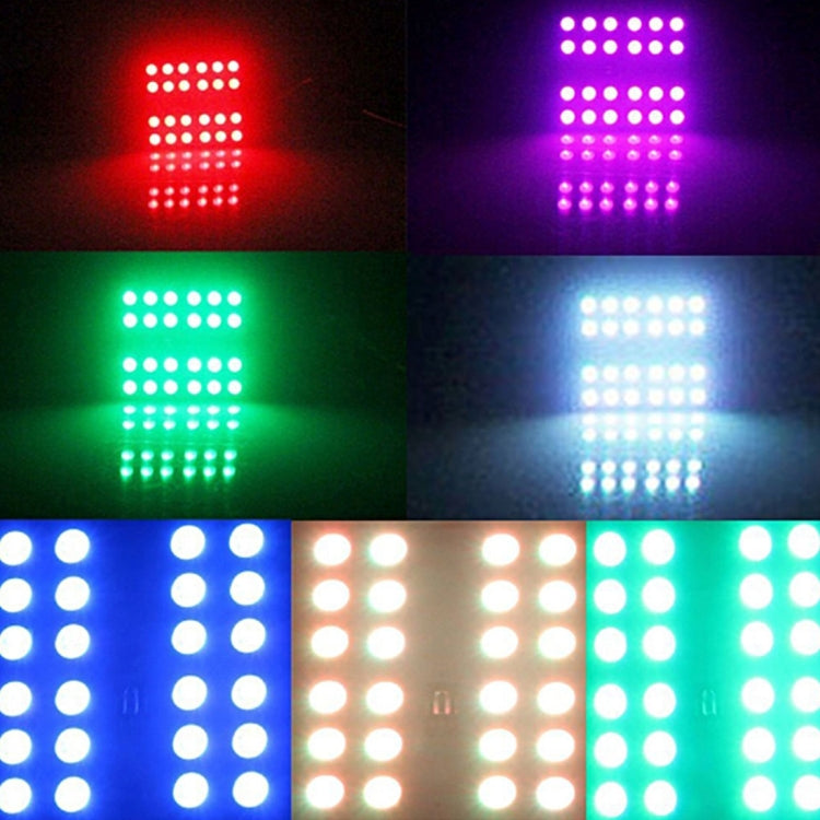 2 PCS Colorful 31MM Bicuspid Remote Control Car Dome Lamp LED Reading Light with 6 LED Lights - Dome Lights by PMC Jewellery | Online Shopping South Africa | PMC Jewellery | Buy Now Pay Later Mobicred