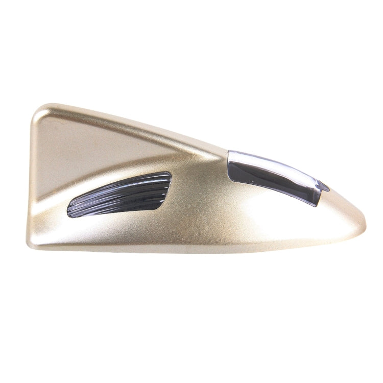 Solar Colorful Light Anti Collision Shark Fin Car Taillight LED Flash Warning Light Caution Light(Gold) - Warning Lights by PMC Jewellery | Online Shopping South Africa | PMC Jewellery | Buy Now Pay Later Mobicred