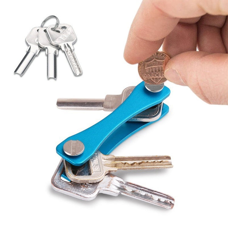 Portable Metal Key Storage Clip(Blue) - Retaining Clips by PMC Jewellery | Online Shopping South Africa | PMC Jewellery | Buy Now Pay Later Mobicred