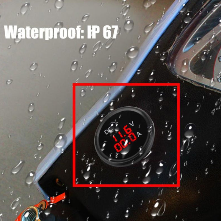 B3613  IP67 Waterproof Car Modification 4.5-30V Voltmeter + Ammeter - Tire Pressure Gauges by PMC TechLife | Online Shopping South Africa | PMC TechLife | Buy Now Pay Later Mobicred