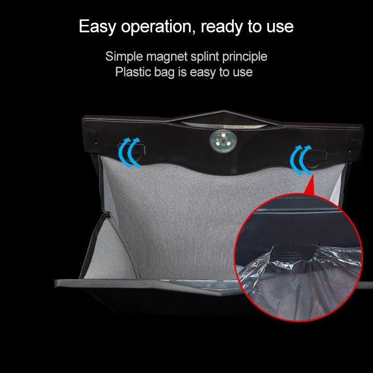 Car Multifunctional LED Design Hanging Folding Garbage Bin Storage Box (Red) - Stowing Tidying by PMC TechLife | Online Shopping South Africa | PMC TechLife | Buy Now Pay Later Mobicred