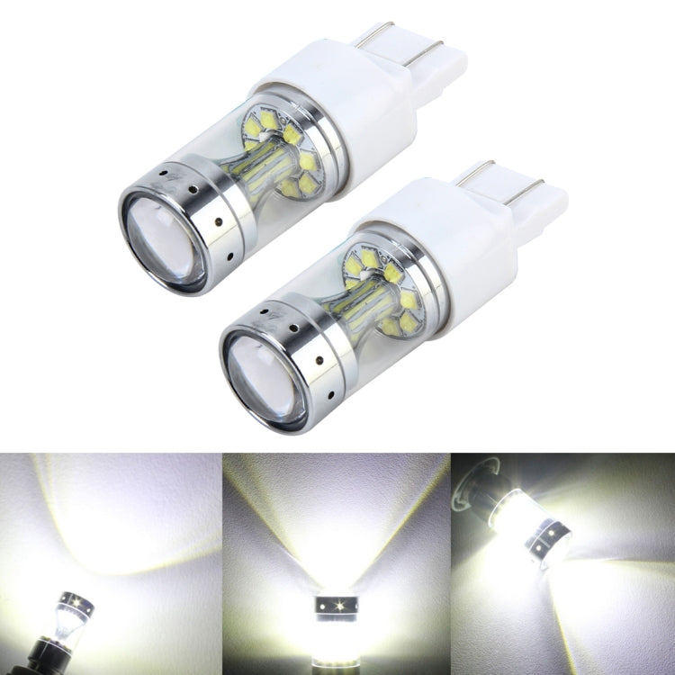 2 PCS 7443 60W Car Auto Brake Light with 12 XB-D Lamps, DC 12V(White Light) - Brake Lights by PMC TechLife | Online Shopping South Africa | PMC TechLife | Buy Now Pay Later Mobicred