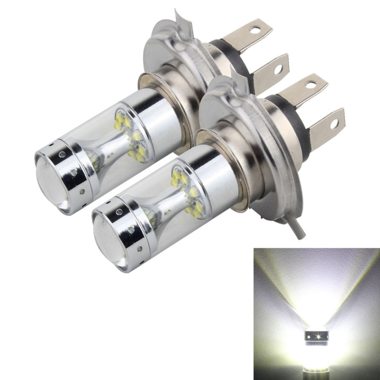 2 PCS H4 60W 1200 LM 6000K Car Fog Lights with 12 CREE XB-D LED Lamps, DC 12V (White Light) - Fog / Driving Lights by PMC Jewellery | Online Shopping South Africa | PMC Jewellery | Buy Now Pay Later Mobicred