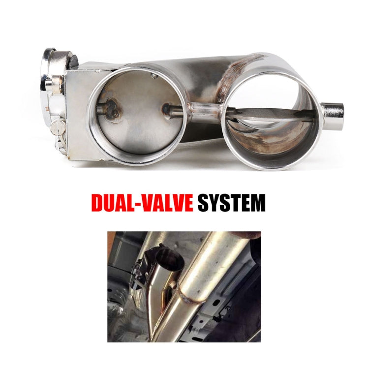 CNSPEED Y Shape 2 In 1 Car Remote Control Electric Exhaust Valve Pipe, Size: 3 inch - Exhaust Pipes by PMC TechLife | Online Shopping South Africa | PMC TechLife | Buy Now Pay Later Mobicred