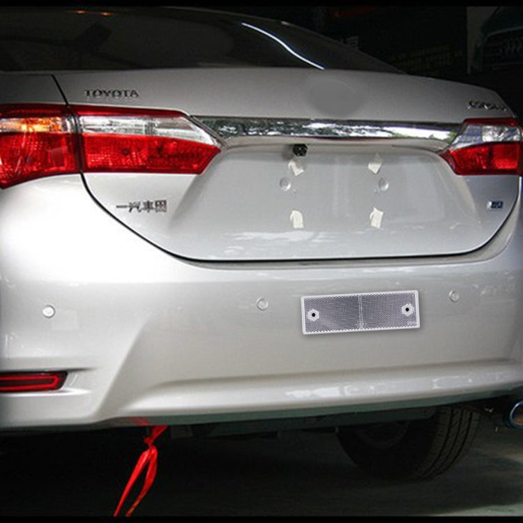 10 PCS Car Rear Bumper Warning Plastic Reflector and Sign(White) - Reflective Material by PMC TechLife | Online Shopping South Africa | PMC TechLife | Buy Now Pay Later Mobicred