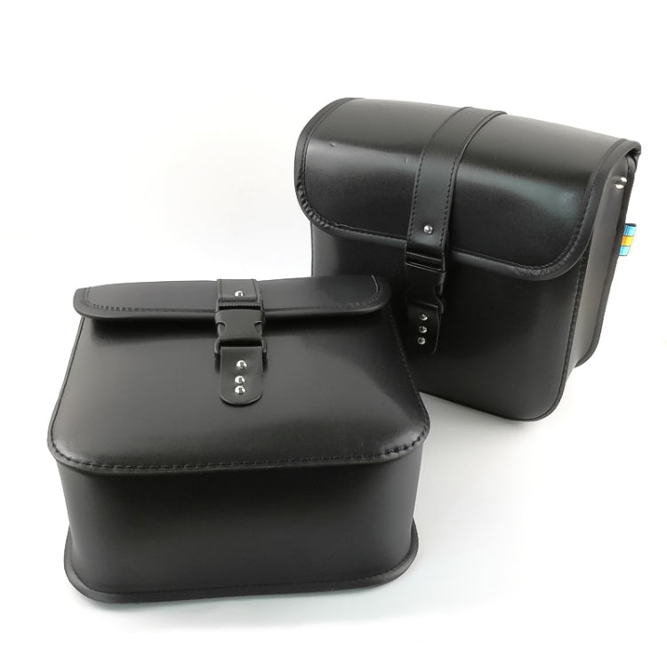 Motorcycle Accessories Modified Side of the Box Leather Bag Knight Bag Kit(Black) - Bags & Luggages by PMC TechLife | Online Shopping South Africa | PMC TechLife | Buy Now Pay Later Mobicred