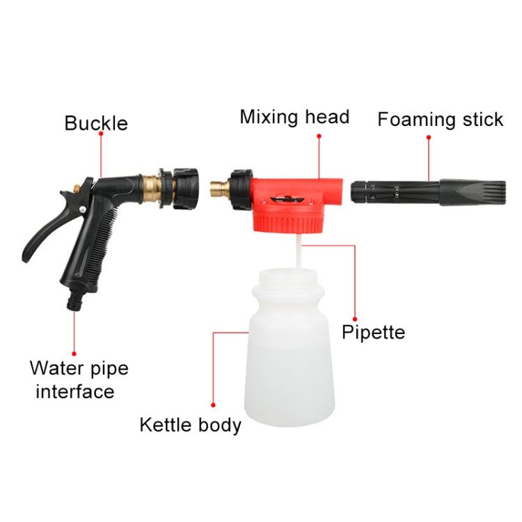 Portable Multi-functional Car Washer Water Gun Foam Pot Water Sprayer, Random Color Delivery - Car Washer & Accessories by PMC TechLife | Online Shopping South Africa | PMC TechLife | Buy Now Pay Later Mobicred