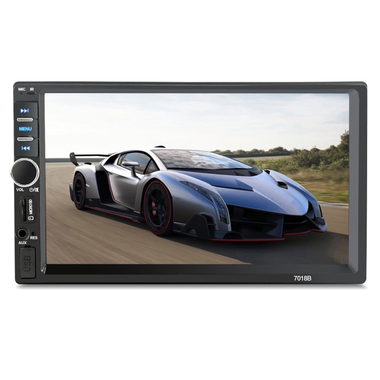 7018B 7.0 inch HD Touch Screen Dual DIN Car Radio Bluetooth Stereo MP3 / MP4 / MP5 Player with Remote Control, with Rearview Camera, 6800 Module, Support  FM / TF Card / USB Flash Disk - Car MP3 & MP4 & MP5 by PMC Jewellery | Online Shopping South Africa | PMC Jewellery | Buy Now Pay Later Mobicred