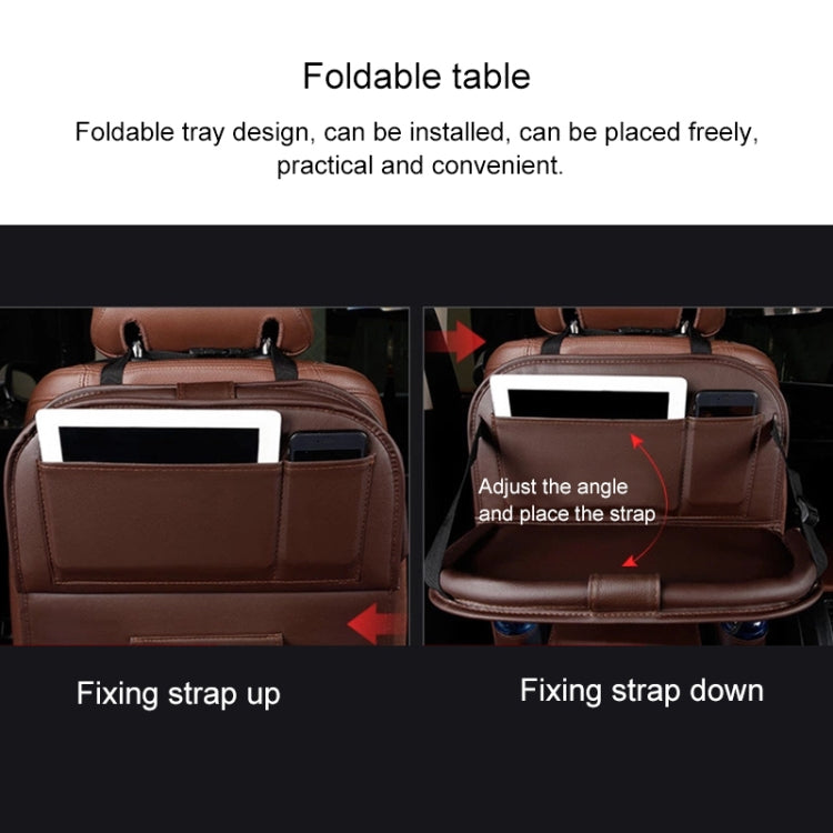 Multifunction Car Seat Pockets Folding Storage Bag (Wine Red) - Stowing Tidying by PMC TechLife | Online Shopping South Africa | PMC TechLife | Buy Now Pay Later Mobicred