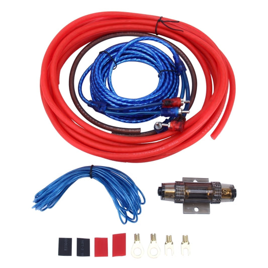 1200W 8GA Car Copper Clad Aluminum Power Subwoofer Amplifier Audio Wire Cable Kit with 60Amp Fuse Holder - DIY Cables by PMC Jewellery | Online Shopping South Africa | PMC Jewellery | Buy Now Pay Later Mobicred