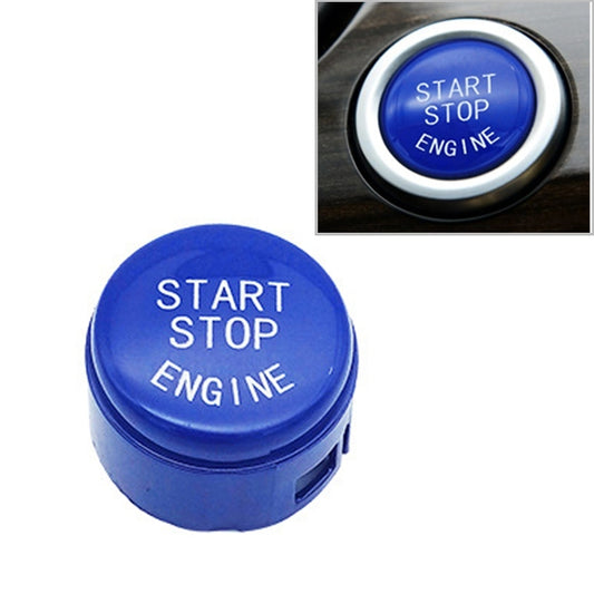 Car Start Stop Engine Button Switch Replace Cover 61319153832 for BMW 5 / 6 / 7 Series F Chassis without Start and Stop 2009-2013(Blue) - Car Switches by PMC Jewellery | Online Shopping South Africa | PMC Jewellery