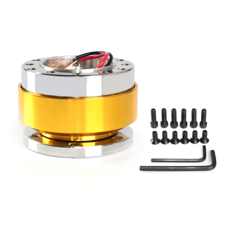 Universal 60mm Car Steering Wheel Quick Release HUB Racing Adapter Snap Off Boss Kit(Gold) - Other Tools by PMC TechLife | Online Shopping South Africa | PMC TechLife | Buy Now Pay Later Mobicred